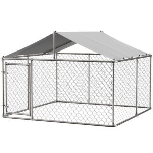 Outdoor Dog Kennel Large Heavy Duty Shade Dog Pen Playpen Pet Dog Run Enclosure